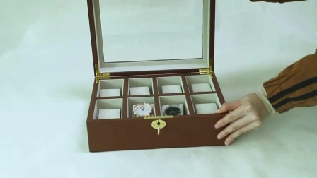 Contenitore di gioielli di imballaggio di scatola regalo di lusso personalizzato fatto a mano in pelle PU